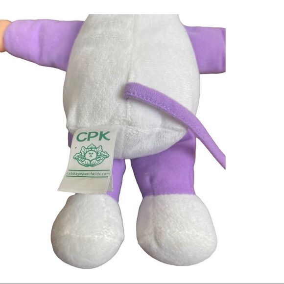 Cabbage Patch Kids Cuties Doll: 9" Fantasy - Mouse Blue Eyes Purple CPK - Picture 4 of 5